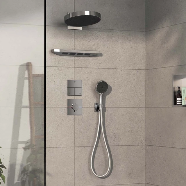 Hansgrohe ShowerSelect Comfort E Til innbygging, 3 uttak, Krom 