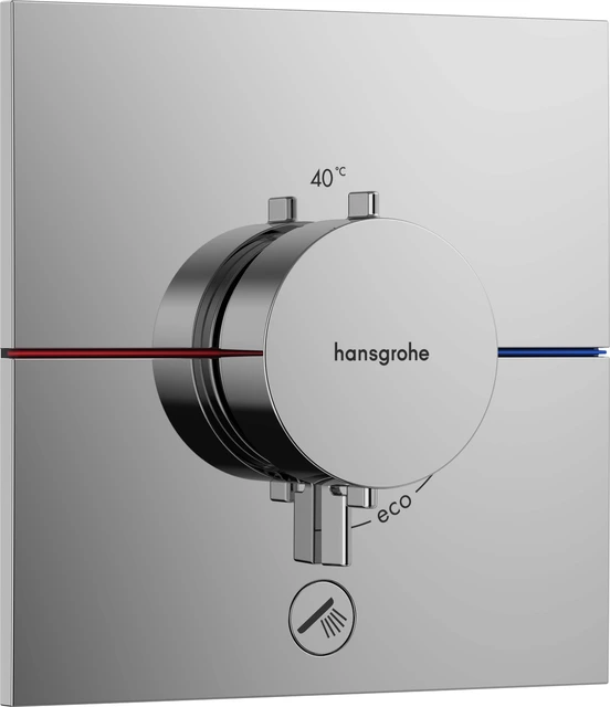 Hansgrohe ShowerSelect Comfort E Avsperring, 2 uttak, Krom 