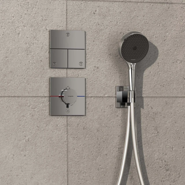 Hansgrohe ShowerSelect Comfort E Avsperring, 2 uttak, Krom 