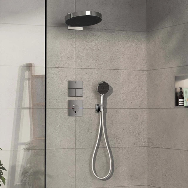 Hansgrohe ShowerSelect Comfort E Avsperring, 2 uttak, Krom 