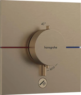 Hansgrohe ShowerSelect Comfort E Avsperring, 2 uttak, B&#248;rstet Bronse