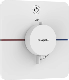 Hansgrohe ShowerSelect Comfort Q Avsperring, 1 uttak, Hvit Matt