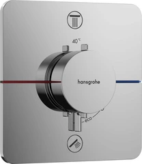 Hansgrohe ShowerSelect Comfort Q Avsperring, 2 uttak, Krom