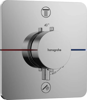 Hansgrohe ShowerSelect Comfort Q Avsperring, 2 uttak, Krom