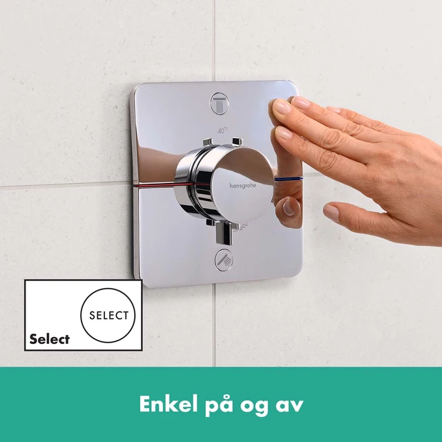 Hansgrohe ShowerSelect Comfort Q Avsperring, 2 uttak, Krom 