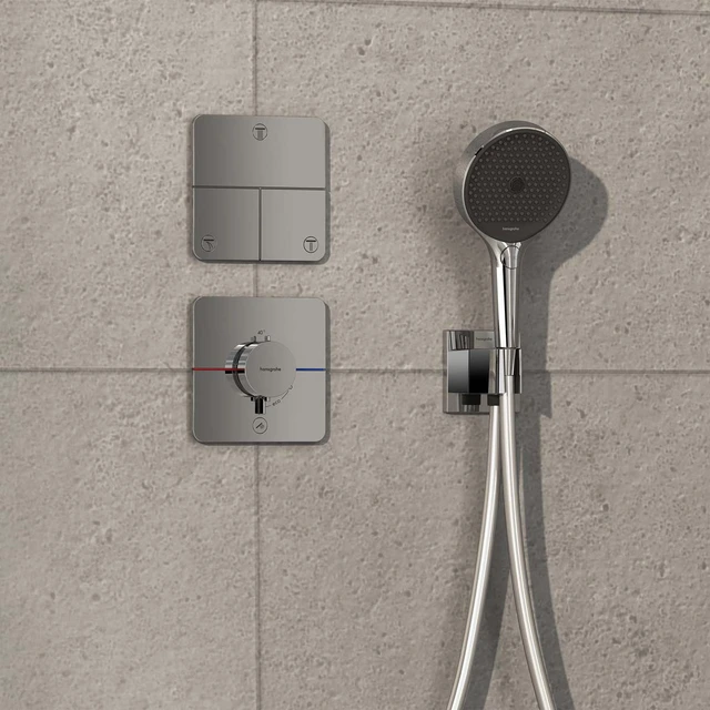 Hansgrohe ShowerSelect Comfort Q Avsperring, 2 uttak, Krom 