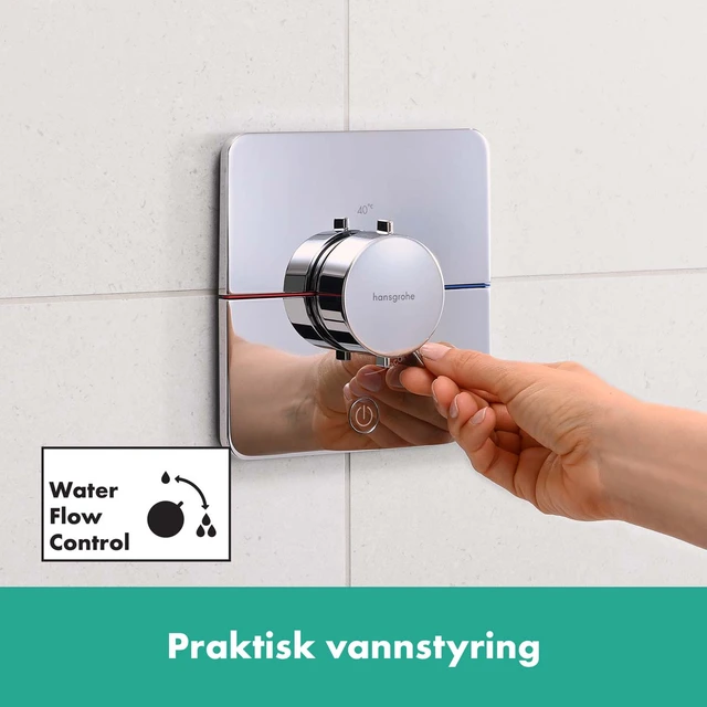 Hansgrohe ShowerSelect Comfort Q Avsperring, 2 uttak, Krom 