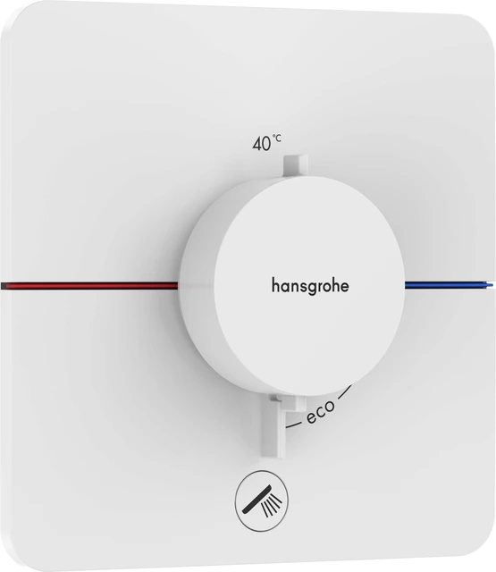 Hansgrohe ShowerSelect Comfort Q Avsperring, 2 uttak, Hvit Matt 