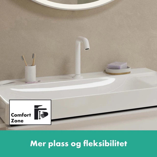 Hansgrohe Tecturis S Servantarmatur Med bunnventil, Hvit Matt 