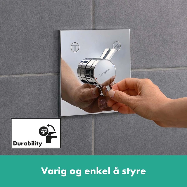 Hansgrohe DuoTurn E Dusjbatteri Til innbygging, 2 uttak, Krom 