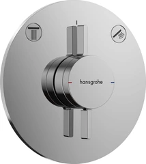 Hansgrohe DuoTurn S Dusjbatteri Til innbygging, 2 uttak, Krom