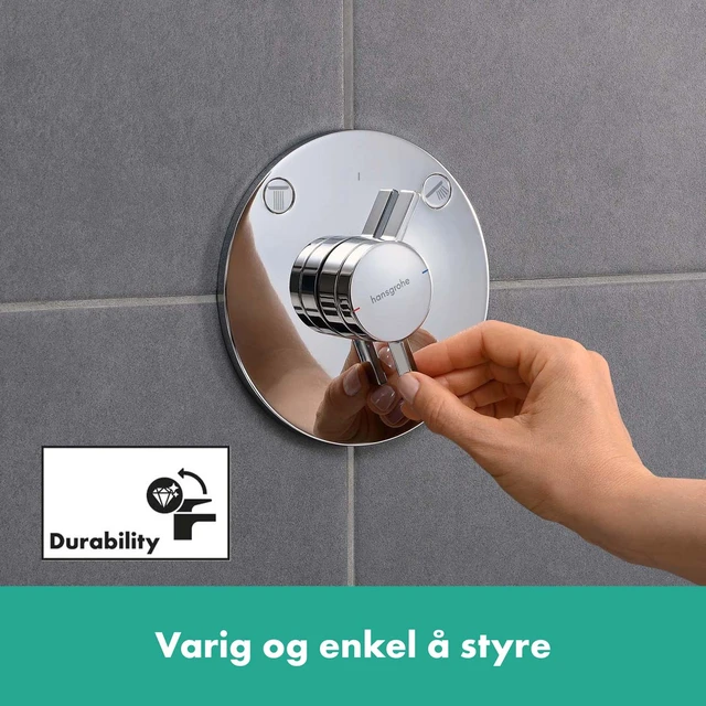 Hansgrohe DuoTurn S Dusjbatteri Til innbygging, 2 uttak, Krom 