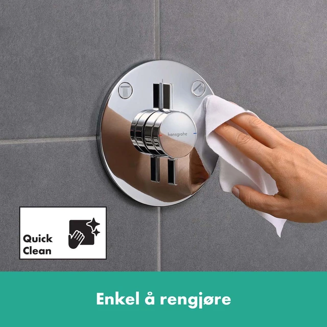 Hansgrohe DuoTurn S Dusjbatteri Til innbygging, 2 uttak, Krom 