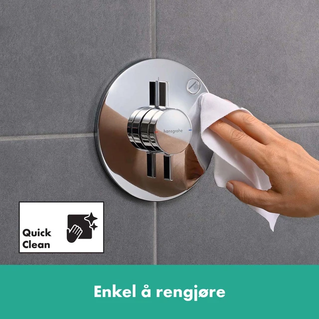 Hansgrohe DuoTurn S Dusjbatteri Til innbygging, 1 uttak, Krom 