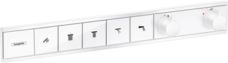 Hansgrohe RainSelect Termostat Til innbygging, 5 uttak, Hvit Matt