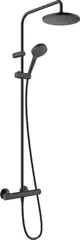 Hansgrohe Vernis Blend Showerpipe 200 1jet, med termostat, Sort Matt