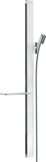 Hansgrohe Unica Dusjstang E 90 cm, m/dusjslange, Hvit/Krom