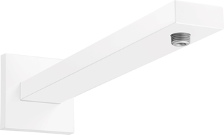 Hansgrohe Dusjbend Square 39 cm, 1/2&quot;, Hvit Matt