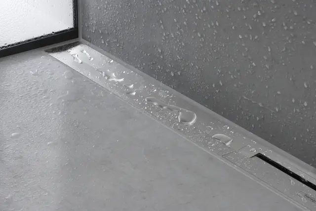 Hansgrohe RainDrain Flex Kappesett 70 cm, Mot vegg, Børstet Rustfritt Stål 