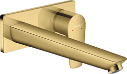 Hansgrohe Talis E servantbatteri Til innbygging, 22,5 cm tut, Polert Gull