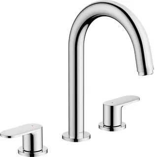 Hansgrohe Vernis 3-hulls Batteri 150 Med bunnventil, Krom