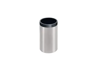 HEWI kopp med veggfeste Børstet stål/antrasittgrå