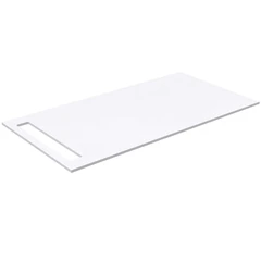 Korsbakken Bad HPL Benkeplate 90x46,5 cm, 1 h&#229;ndkleholder, Hvit Matt