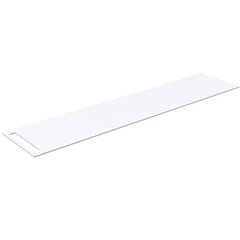 Korsbakken Bad HPL Benkeplate 210x46,5 cm, 1 h&#229;ndkleholder, Hvit Matt