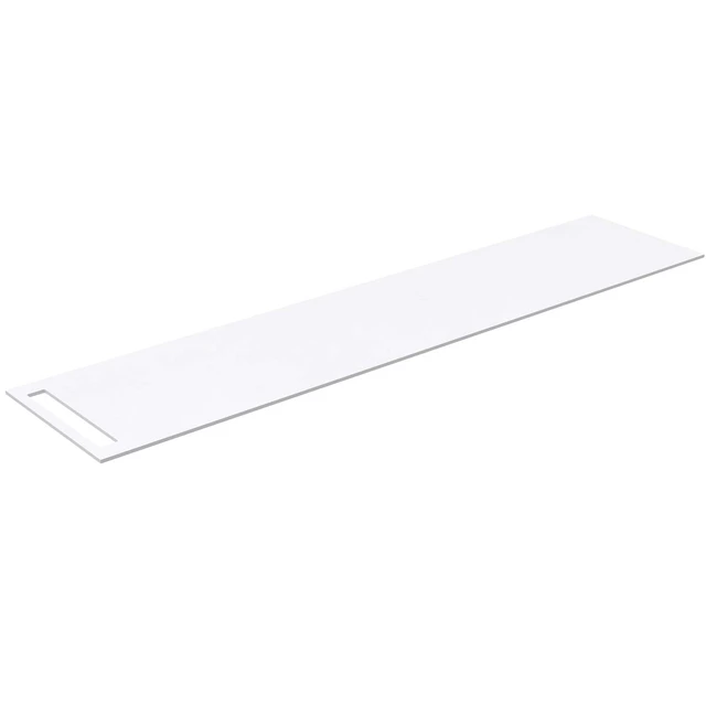 Korsbakken Bad HPL Benkeplate 210x46,5 cm, 1 håndkleholder, Hvit Matt 