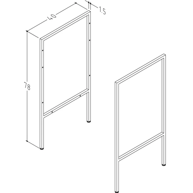 Korsbakken BIG Stativ Sort Matt Aluminium 