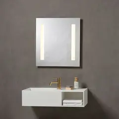 Korsbakken Speil med integrert lys 60x65 cm