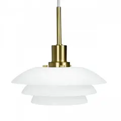 Dyberg Larsen Pendel DL Taklampe Opalglass, Opal/Messing