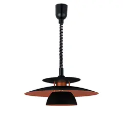 Eglo Brenda med Heis Taklampe &#216;43 cm, Sort/Kobber