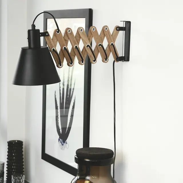 Halo Design Vintage Vegglampe Sort 