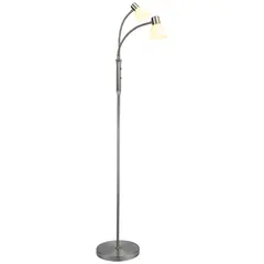 Halo Design Hudson LED 2L Gulvlampe Opal/Aluminium