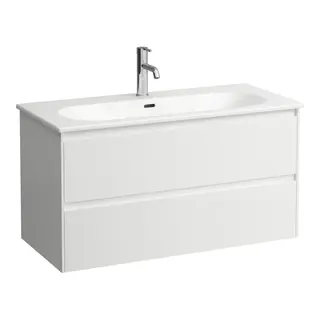 Laufen Lua M&#248;belpakke 100x45,5x52,5 cm, m/servant, Hvit Matt