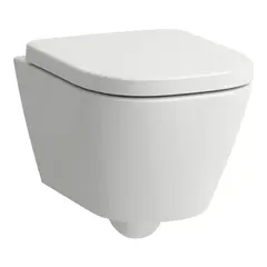 Laufen Meda Compact Vegghengt toalett 49x36 cm, Rimless, Hvit