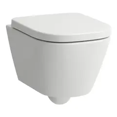Laufen Meda Compact Vegghengt toalett 49x36 cm, Rimless, Hvit med LCC