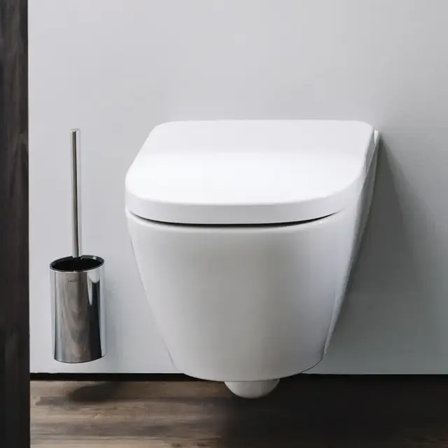 Laufen Meda Compact Vegghengt toalett 49x36 cm, Rimless, Hvit med LCC 