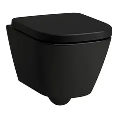 Laufen Meda Compact Vegghengt toalett 49x36 cm, Rimless, Sort Matt
