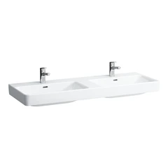 Laufen Pro S Dobbelservant 130x47 cm, m/1 bl.hull, Hvit