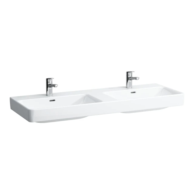 Laufen Pro S Dobbelservant 130x47 cm, m/1 bl.hull, Hvit 