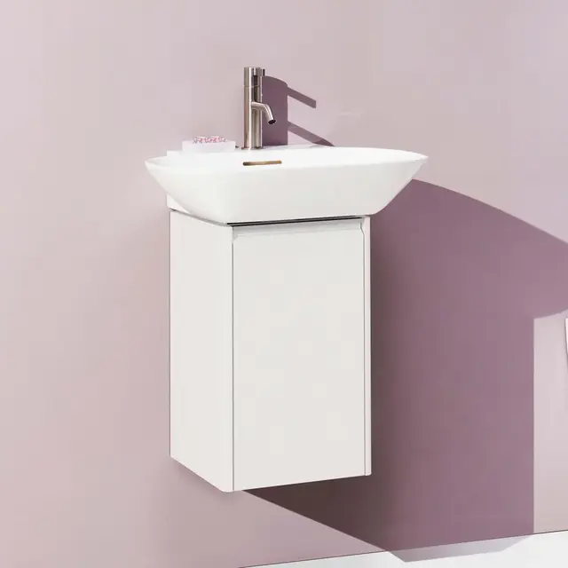 Laufen Base Servantskap med 1 dør 315x340 mm, Venstrehengslet, Mørk Alm 