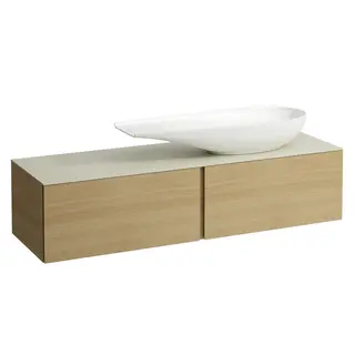 ILBAGNOALESSI Servantskap 1600 160x50 cm, 2 skuffer, Light Oak