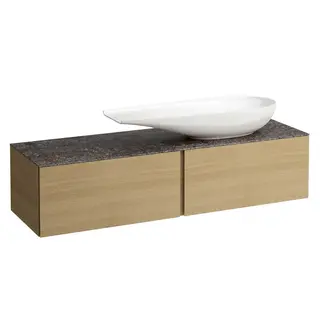 ILBAGNOALESSI Servantskap 1600 160x50 cm, 2 skuffer, Light Oak