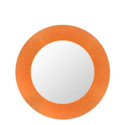 Laufen Kartell Speil med LED-Lys 780x780 mm, Mandarin Orange