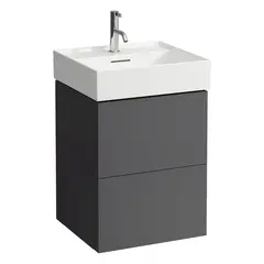 Laufen Kartell Servantskap med 2 skuffer 480x600 mm, Skifergr&#229;