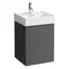 Laufen Kartell Servantskap med 2 skuffer 480x600 mm, Skifergr&#229;