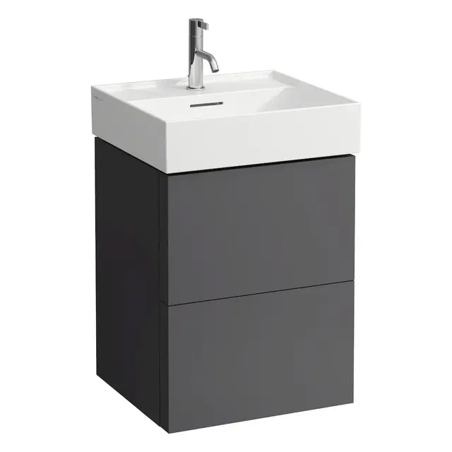 Laufen Kartell Servantskap med 2 skuffer 480x600 mm, Skifergrå 