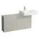 Laufen Kartell Sidebord med 1 d&#248;r 1200x610 mm, Pebble Gr&#229;